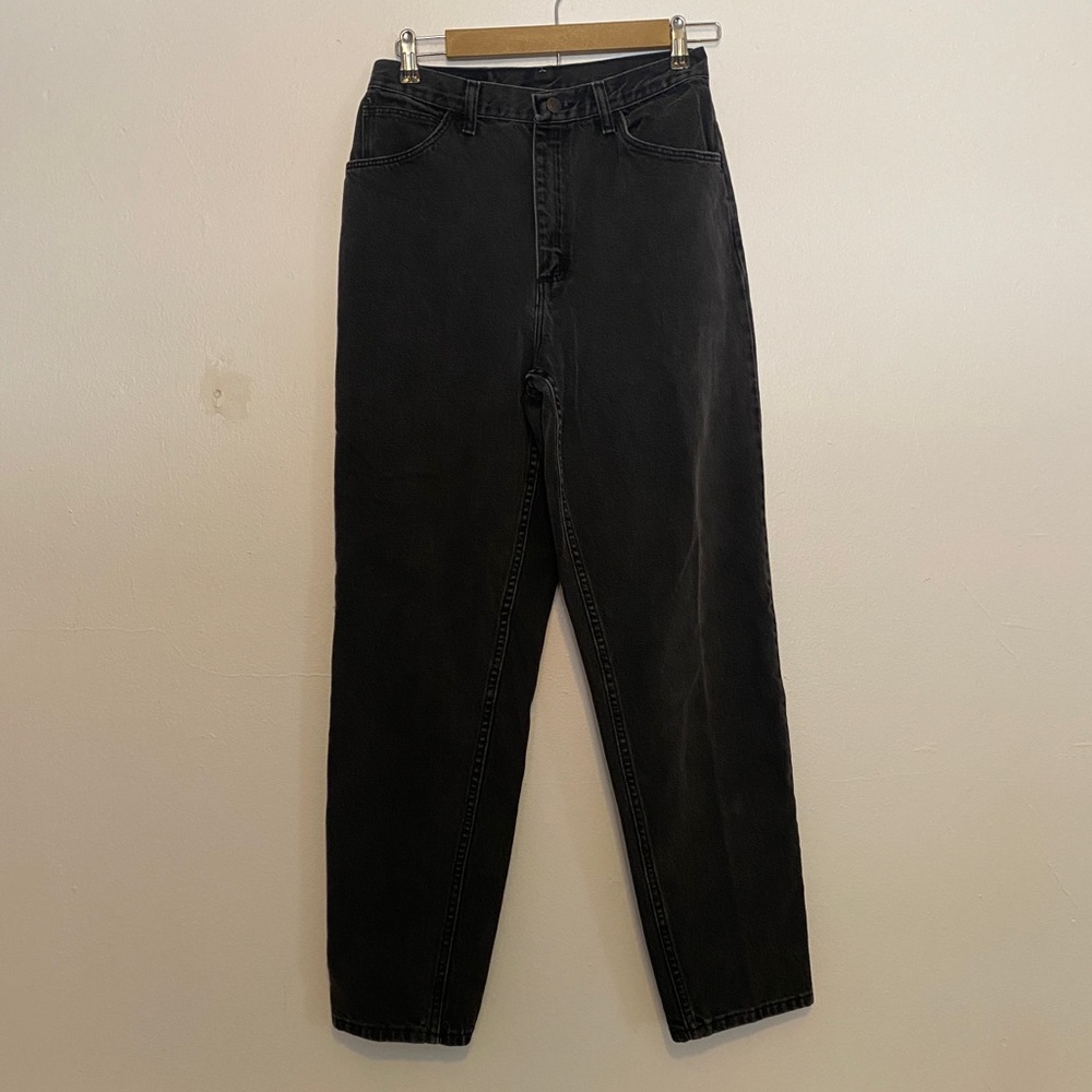 Vintage 90’s black straight leg high waisted Gitano mom Jeans